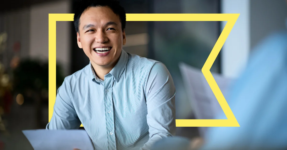 Professional services associate smiling