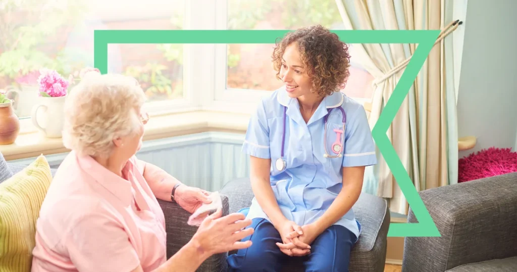 Patient home health visit thanks to Rural Health Transformation Program Grants