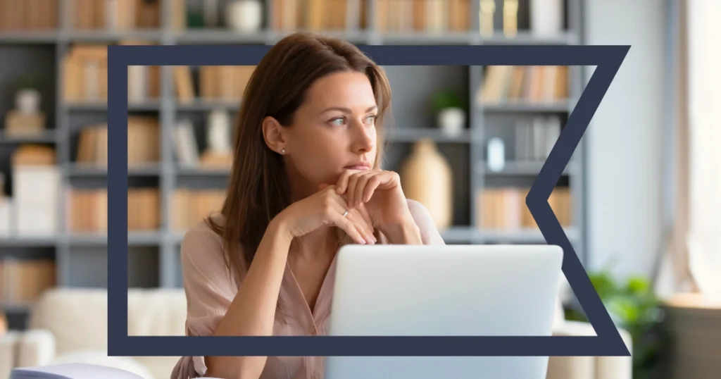 Woman at reading about Financial Services AI Trends