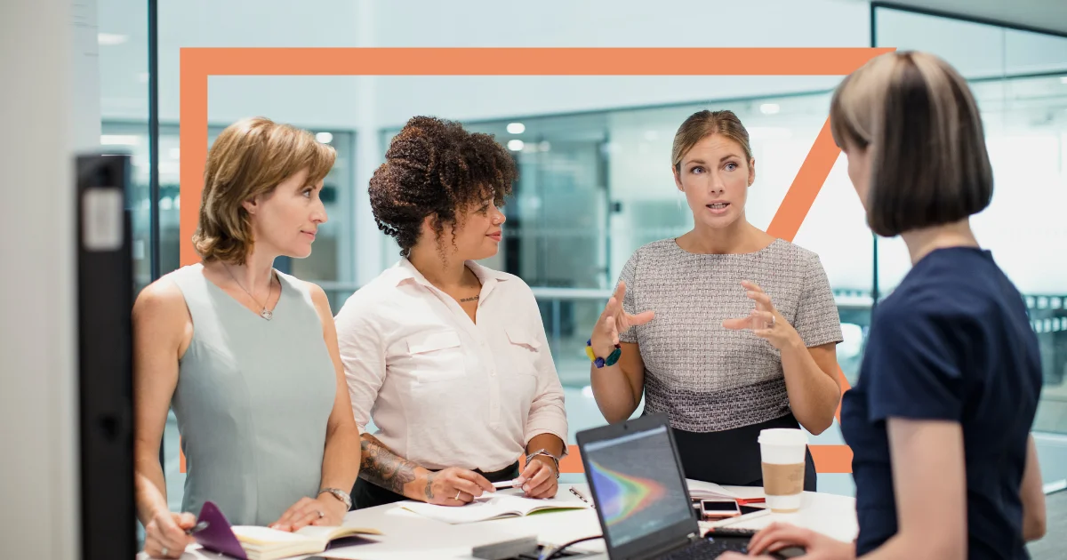 Healthcare workers discussing Salesforce AI agents